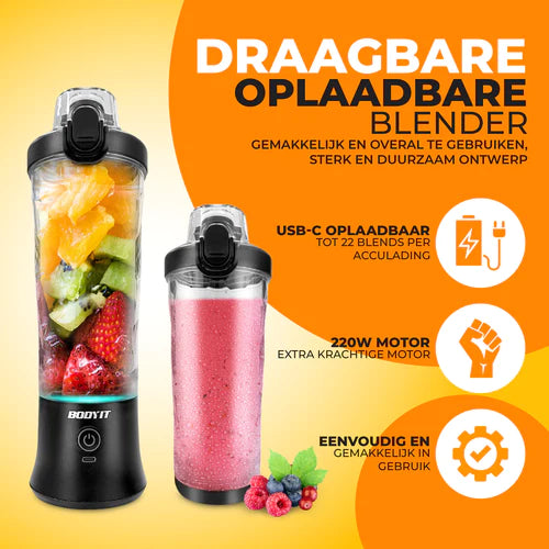 BODYIT® - Draagbare Blender met Extra Accessoires