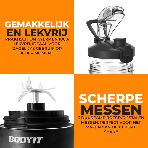 BODYIT® - Draagbare Blender met Extra Accessoires