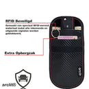 Arclit Carbon Autoschlüssel RFID Diebstahlschutz Schutzhülle (M) 2x