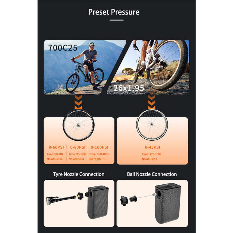 Tireboost TB2S Elektrische Fietspomp