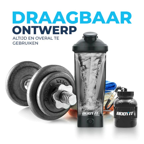 thumbnail: Elektrische Eiwit Shaker – Automatische Shakerfles Met Lichtshow Voor Fitness En Shakes
