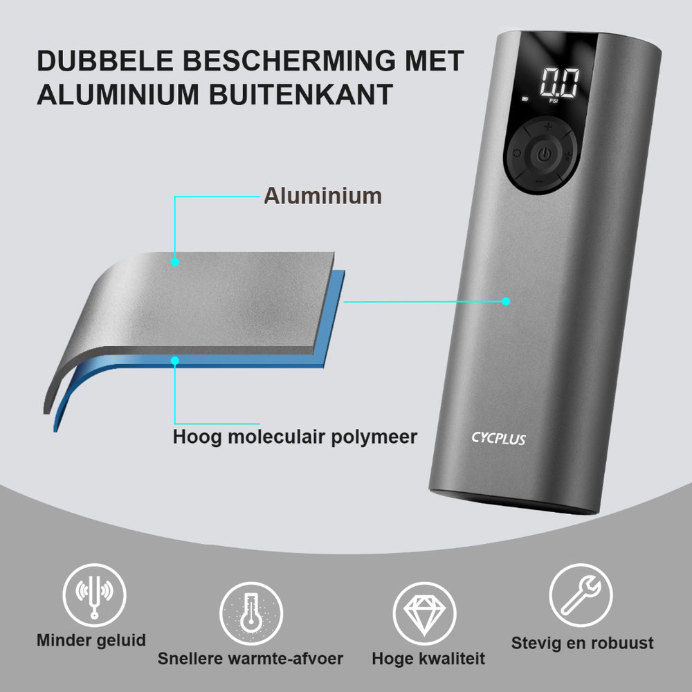 CYCPLUS A2 elektrische accupomp met powerbank