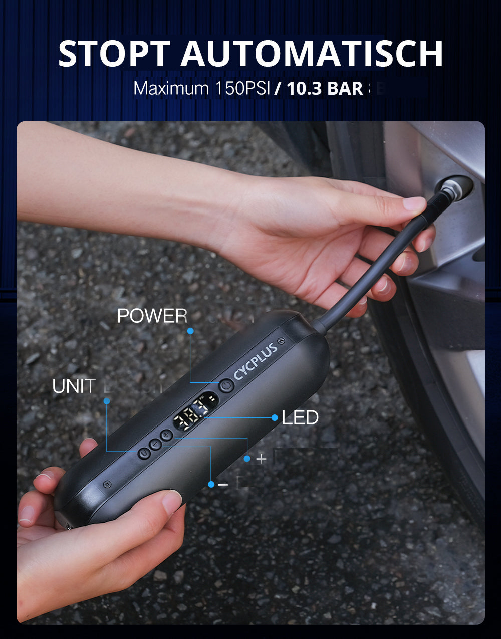 cycplus fahrradpumpe Möchten Sie eine elektrische Fahrradpumpe Cycplus A2 Pro kaufen?